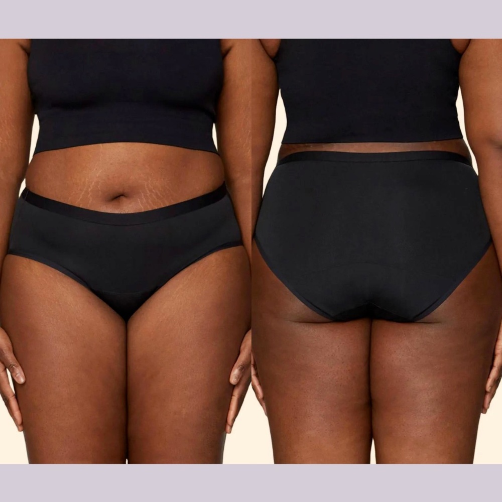 NWT $35 Thinx [ PLUS 3XL ] Air Hiphugger‎ Perforate Mesh Moderate Underwear